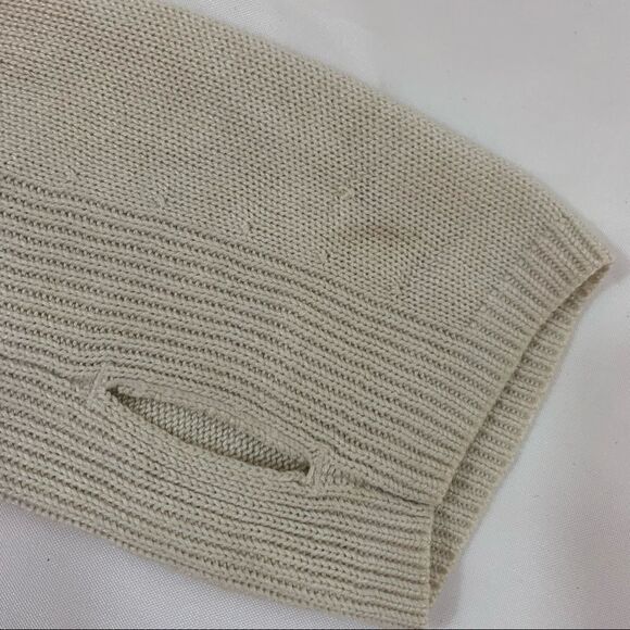 Lululemon Peace Of Mind Wrap Heathered White Ivory Hooded Mid Layer Sweater - Picture 8 of 9